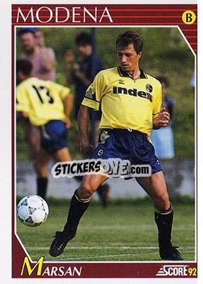 Sticker Daniele Marsan - Italian League 1992 n. 312 - Score