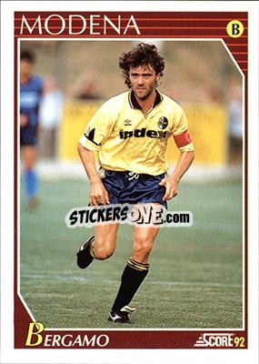 Sticker Andrea Bergamo - Italian League 1992 n. 313 - Score