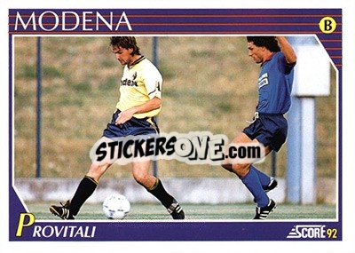 Cromo Fabrizio Provitali - Italian League 1992 - Score