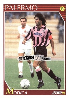 Cromo Giacomo Modica - Italian League 1992 - Score