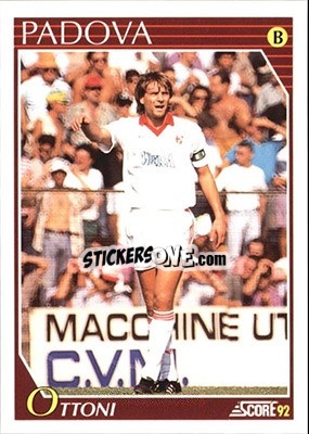 Sticker Claudio Ottoni - Italian League 1992 - Score