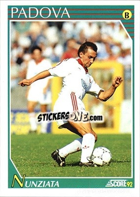 Sticker Carmine Nunziata - Italian League 1992 - Score