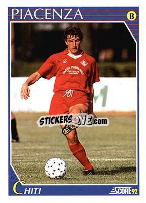 Sticker Roberto Chiti - Italian League 1992 n. 328 - Score
