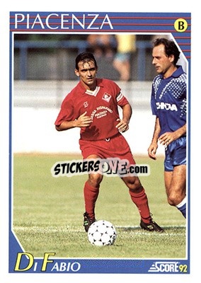Cromo Guido Di Fabio - Italian League 1992 - Score