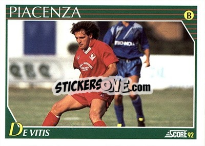 Cromo Antonio De Vitis - Italian League 1992 - Score