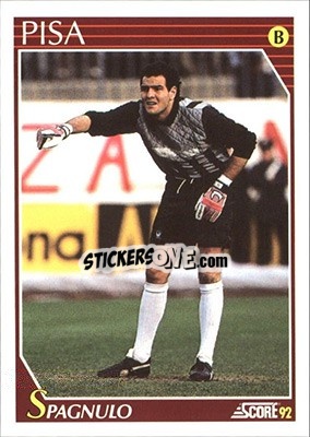 Cromo Gianpaolo Spagnulo - Italian League 1992 - Score