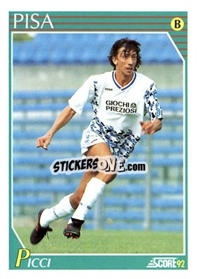 Sticker Silvio Picci - Italian League 1992 n. 332 - Score