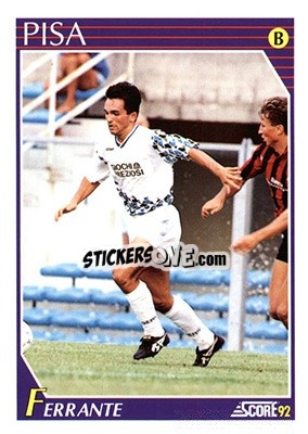 Cromo Marco Ferrante - Italian League 1992 - Score