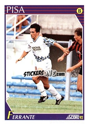 Sticker Marco Ferrante - Italian League 1992 n. 334 - Score