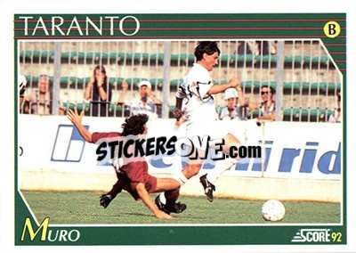Cromo Ciro Muro - Italian League 1992 - Score