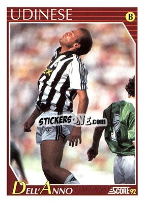 Cromo Francesco Dell'Anno - Italian League 1992 - Score