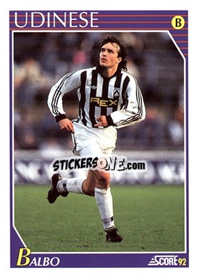 Sticker Abel Balbo - Italian League 1992 n. 346 - Score