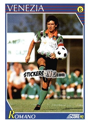 Cromo Francesco Romano - Italian League 1992 - Score