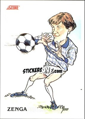 Cromo Walter Zenga - Italian League 1992 - Score