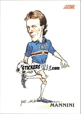 Sticker Moreno Mannini - Italian League 1992 - Score