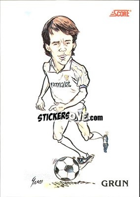 Sticker Georges Grun - Italian League 1992 n. 354 - Score