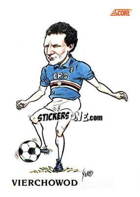 Sticker Pietro Vierchowod - Italian League 1992 - Score