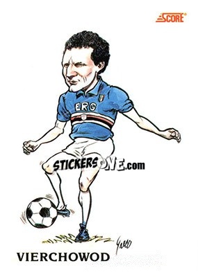 Sticker Pietro Vierchowod - Italian League 1992 n. 355 - Score
