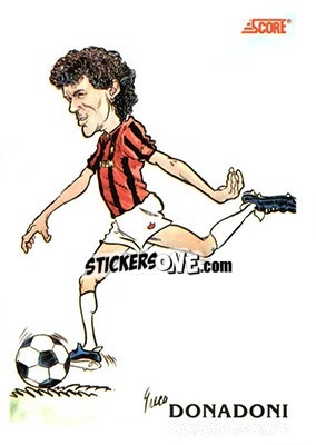 Cromo Roberto Donadoni - Italian League 1992 - Score