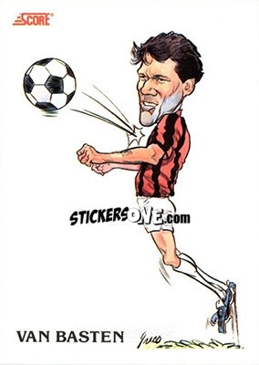 Cromo Marco Van Basten - Italian League 1992 - Score