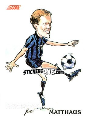 Sticker Lothar Matthaus - Italian League 1992 n. 359 - Score