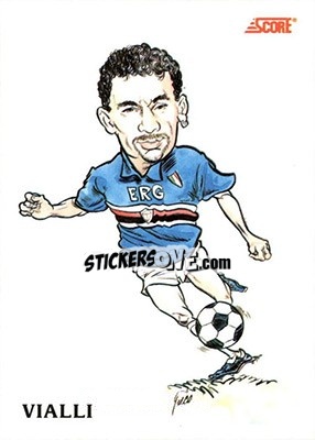 Cromo Gianluca Vialli - Italian League 1992 - Score