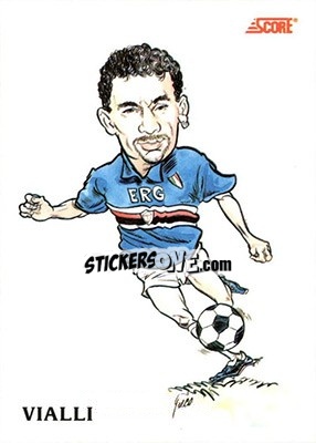 Sticker Gianluca Vialli - Italian League 1992 - Score