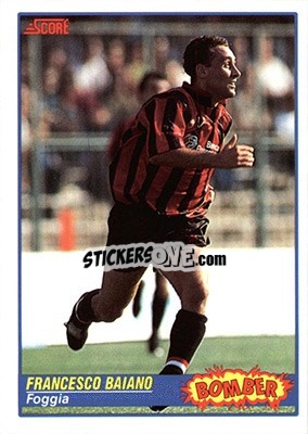 Sticker Francesco Baiano - Italian League 1992 - Score