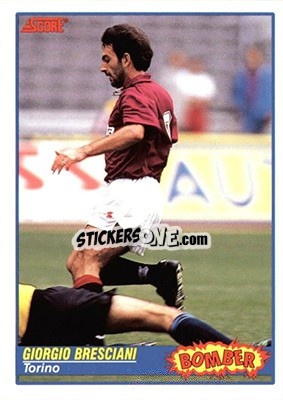Cromo Giorgio Bresciani - Italian League 1992 - Score