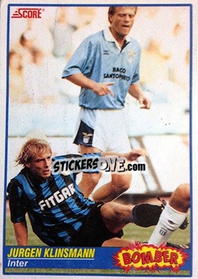 Sticker Jurgen Klinsmann - Italian League 1992 - Score