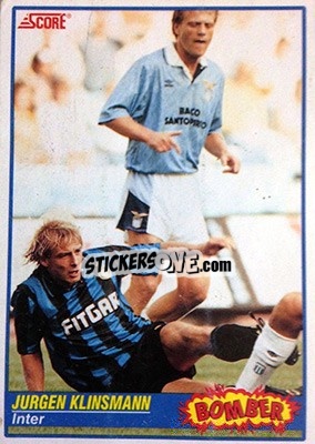 Sticker Jurgen Klinsmann - Italian League 1992 n. 369 - Score