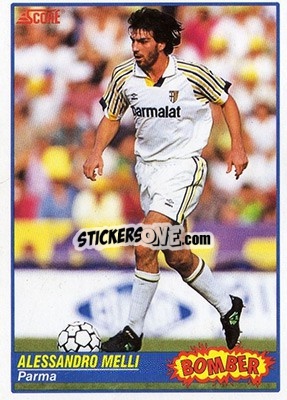 Sticker Alessandro Melli - Italian League 1992 n. 370 - Score