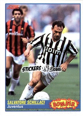 Cromo Salvatore Schillaci - Italian League 1992 - Score