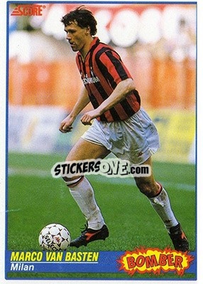 Sticker Marco Van Basten - Italian League 1992 n. 373 - Score