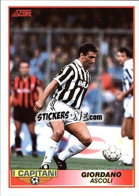 Sticker Bruno Giordano - Italian League 1992 n. 376 - Score