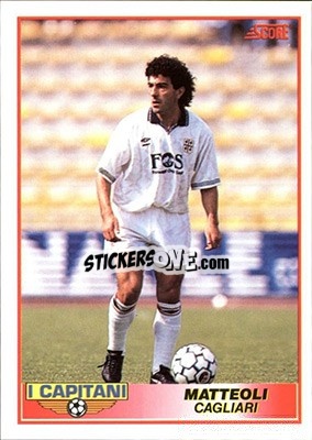 Cromo Gianfranco Matteoli - Italian League 1992 - Score