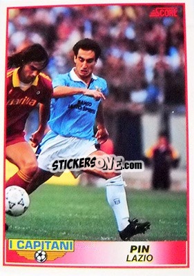 Sticker Gabriele Pin - Italian League 1992 n. 384 - Score