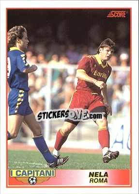 Sticker Sebastiano Nela - Italian League 1992 n. 390 - Score