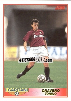 Sticker Roberto Cravero - Italian League 1992 n. 392 - Score