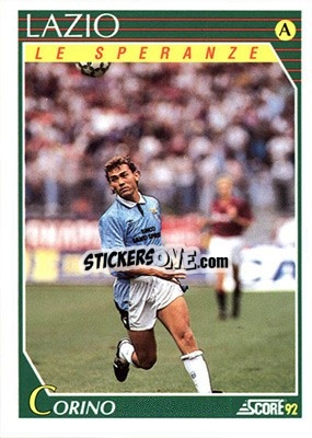 Sticker Luigi Corino - Italian League 1992 n. 398 - Score