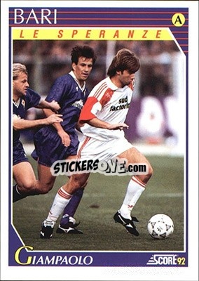 Sticker Federico Giampaolo - Italian League 1992 n. 400 - Score