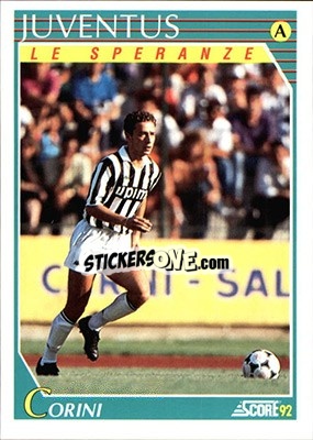 Sticker Eugenio Corini - Italian League 1992 n. 401 - Score