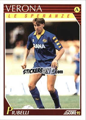 Sticker Paolo Piubelli - Italian League 1992 - Score