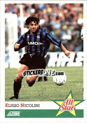 Cromo Eligio Nicolini - Italian League 1992 - Score