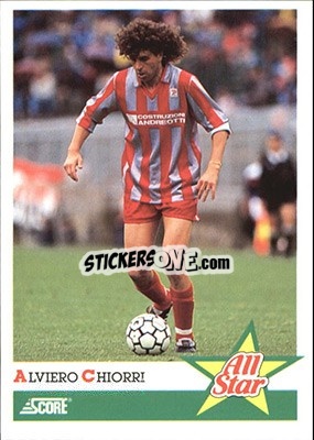 Cromo Alviero Chiorri - Italian League 1992 - Score