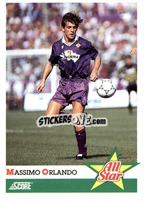 Figurina Massimo Orlando - Italian League 1992 - Score