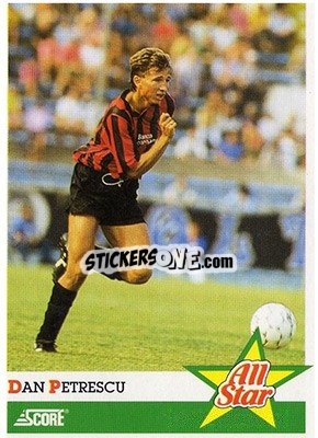 Sticker Dan Petrescu - Italian League 1992 n. 410 - Score