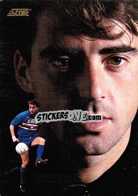 Cromo Roberto Mancini - Italian League 1992 - Score
