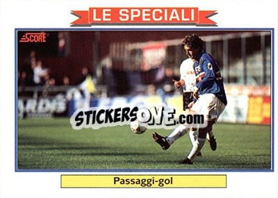 Cromo Roberto Mancini (Passaggi-gol) - Italian League 1992 - Score
