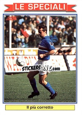 Sticker Giuseppe Dossena (Il piu corretto) - Italian League 1992 - Score